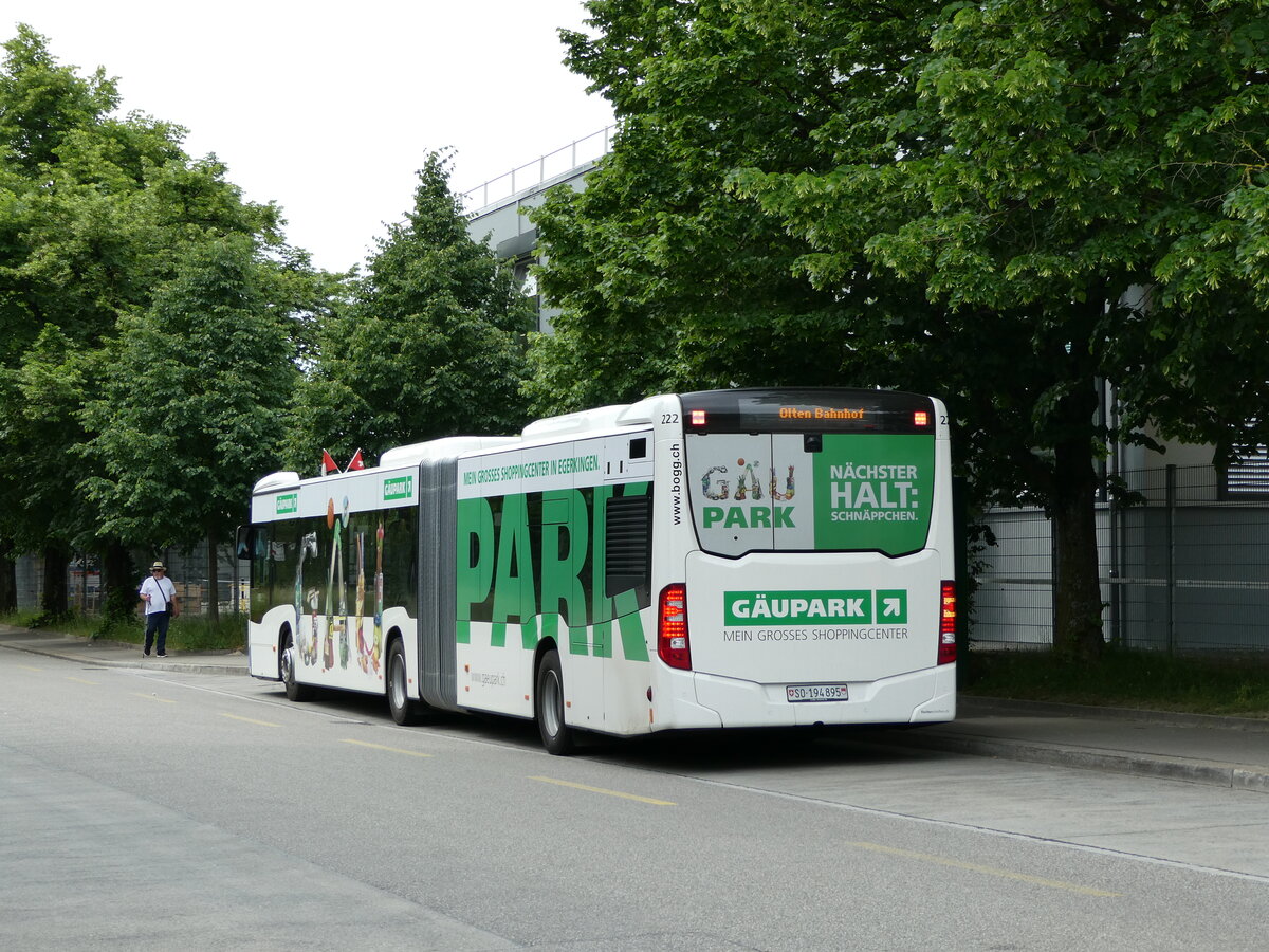 (236'147) - BOGG Wangen b.O. - Nr. 222/SO 194'895 - Mercedes am 22. Mai 2022 in Olten, Industriewerk 