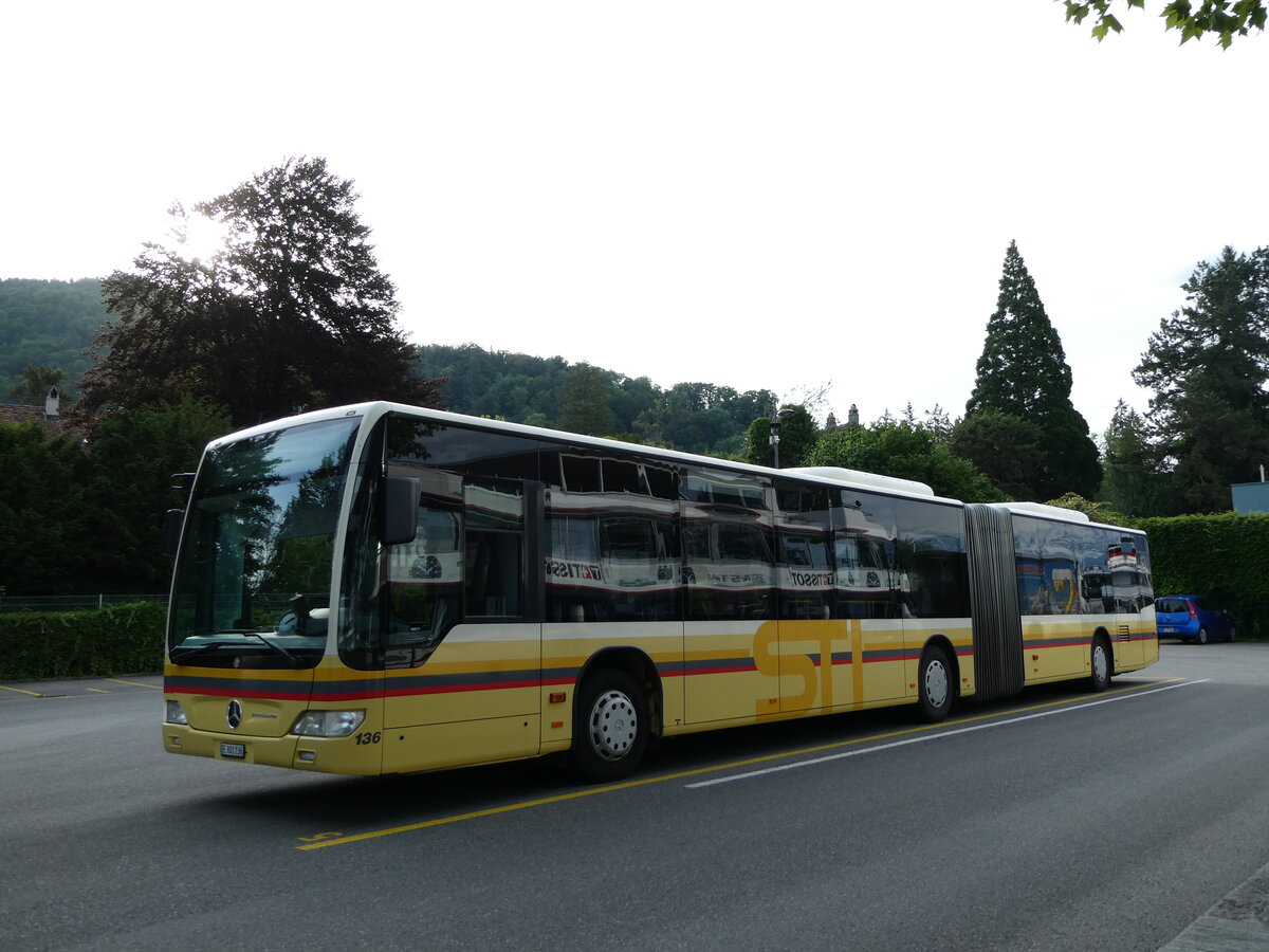 (236'545) - STI Thun - Nr. 136/BE 801'136 - Mercedes am 3. Juni 2022 bei der Schifflndte Thun