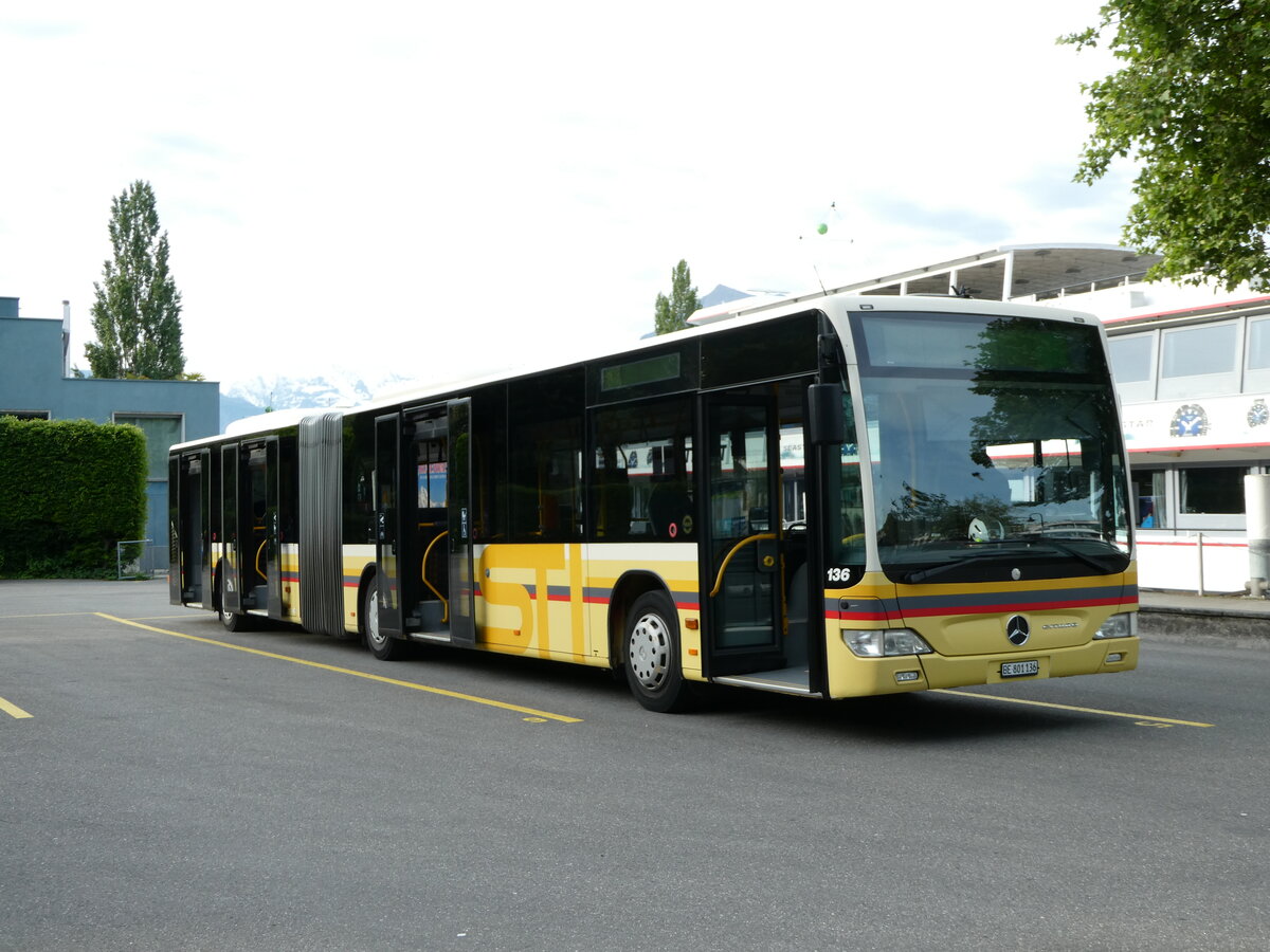 (236'546) - STI Thun - Nr. 136/BE 801'136 - Mercedes am 3. Juni 2022 bei der Schifflndte Thun