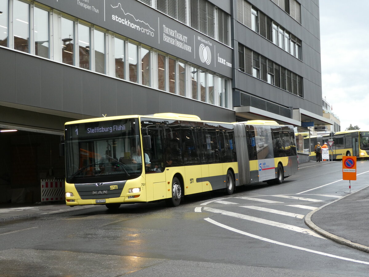 (237'379) - STI Thun - Nr. 701/BE 849'701 - MAN am 24. Juni 2022 in Thun, Rampenstrasse