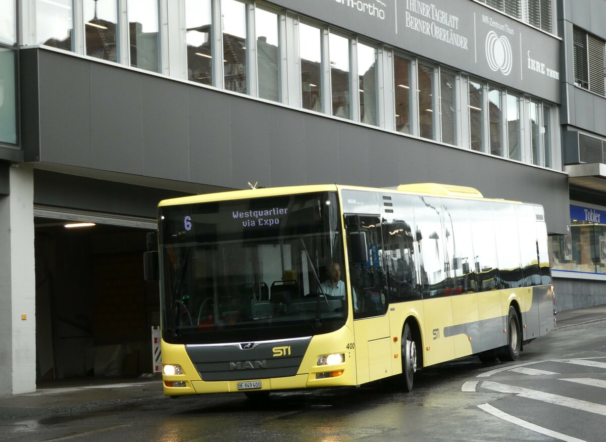 (237'408) - STI Thun - Nr. 400/BE 849'400 - MAN am 24. Juni 2022 in Thun, Rampenstrasse