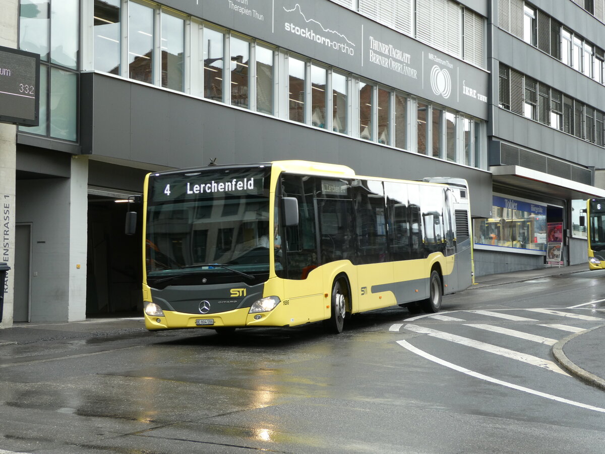 (237'423) - STI Thun - Nr. 186/BE 804'186 - Mercedes am 24. Juni 2022 in Thun, Rampenstrasse