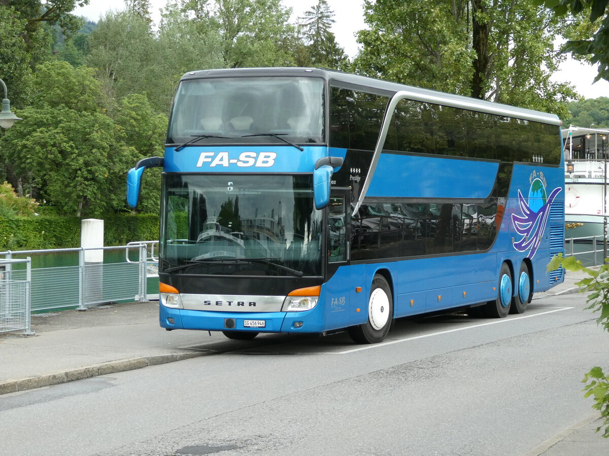 (237'439) - FA-SB, St. Gallen - SG 456'946 - Setra am 24. Juni 2022 bei der Schifflndte Thun