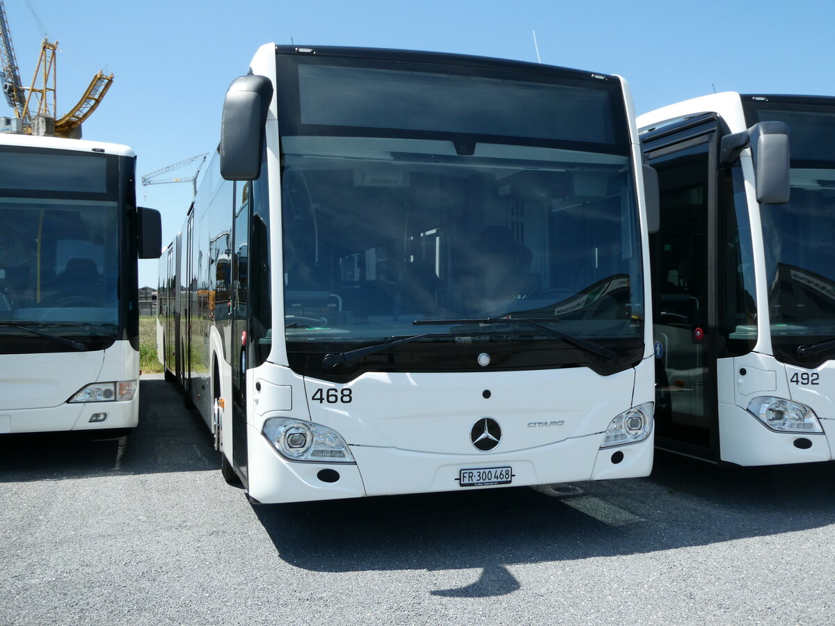 (237'872) - Intertours, Domdidier - Nr. 468/FR 300'468 - Mercedes (ex Nr. 201) am 3. Juli 2022 in Domdidier, Garage