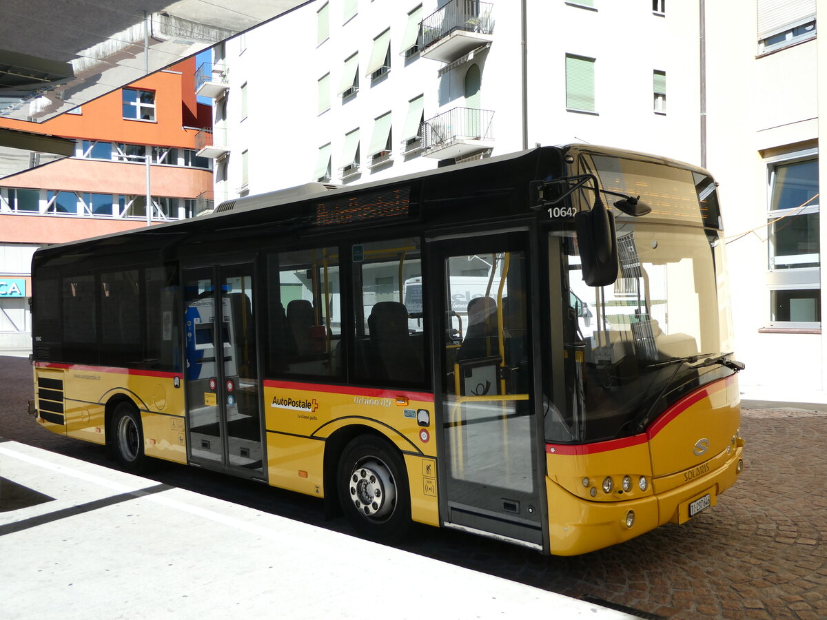 (237'934) - AutoPostale Ticino - TI 237'646 - Solaris am 10. Juli 2022 beim Bahnhof Bellinzona