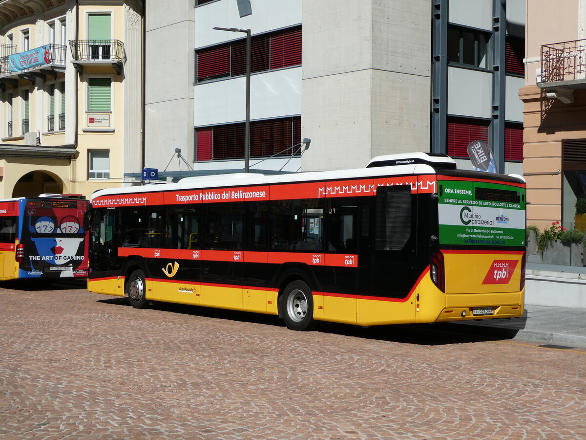 (237'943) - AutoPostale Ticino - TI 339'204 - MAN am 10. Juli 2022 beim Bahnhof Bellinzona