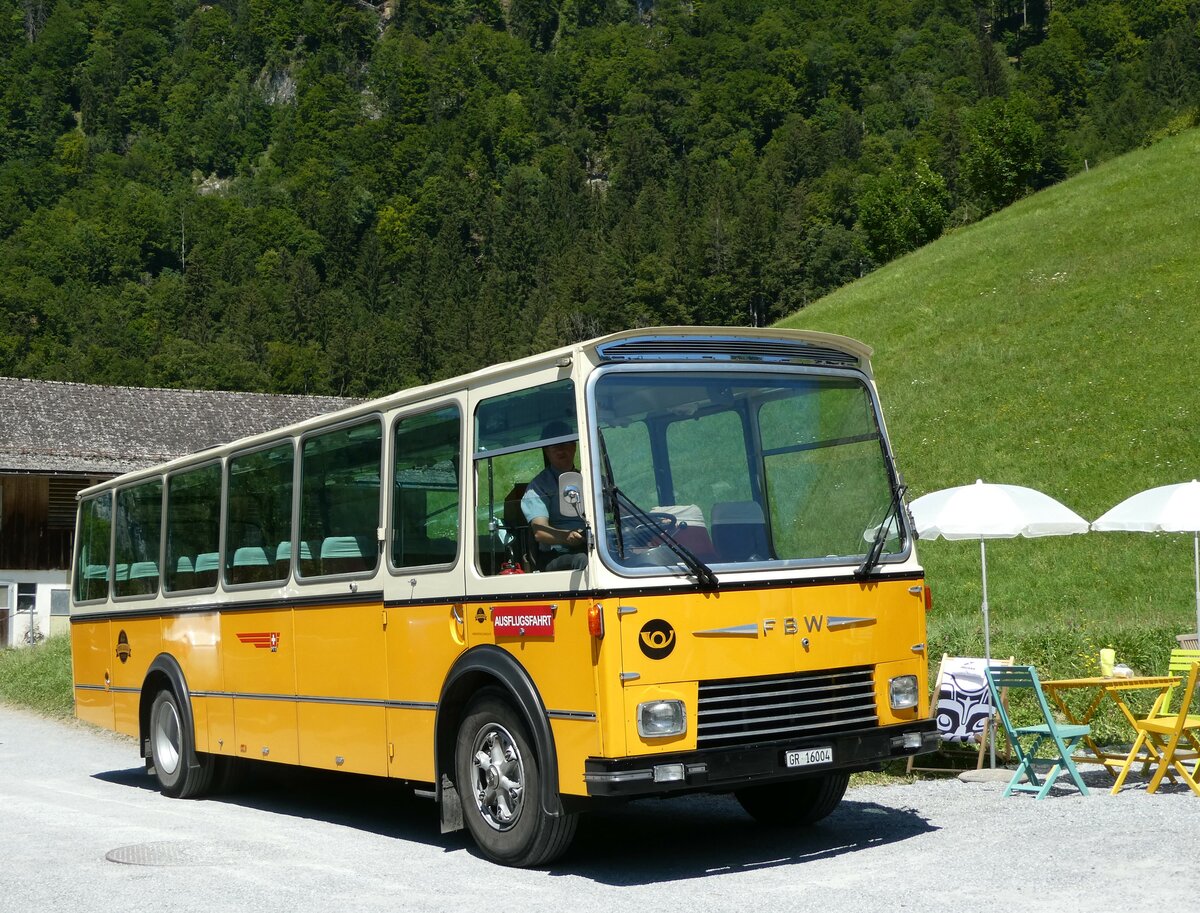 (238'246) - Wittwer, Chur - GR 16'004 - FBW/Gangloff (ex Eggenberger, Mriken; ex AVG Grindelwald Nr. 11; ex P 24'170) am 17. Juli 2022 in Klntal, Hotel Rhodannenberg