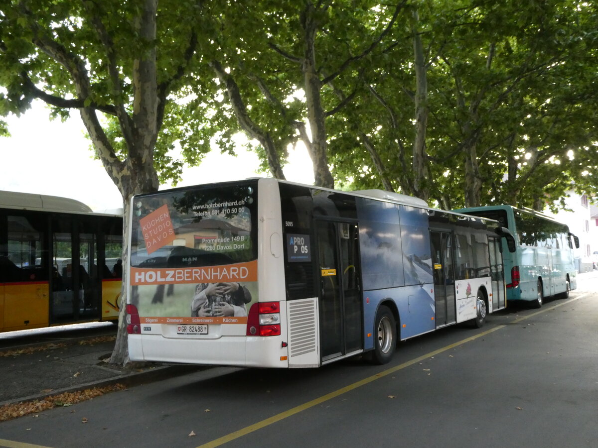 (238'355) - Bossi&Hemmi, Tiefencastel - GR 82'488 - MAN am 24. Juli 2022 in Brig, Postgarage (Einsatz PostAuto)