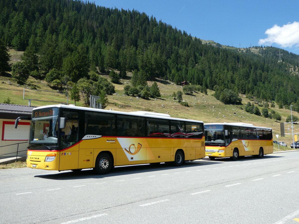 (238'442) - PostAuto Bern - Nr. 70/BE 653'387 - Setra am 24. Juli 2022 beim Bahnhof Oberwald