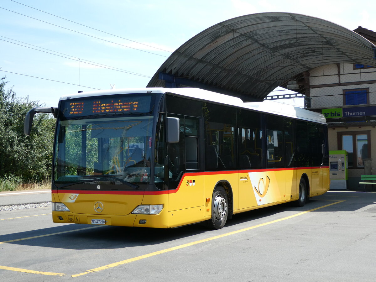 (238'488) - Engeloch, Riggisberg - Nr. 10/BE 447'210 - Mercedes am 28. Juli 2022 beim Bahnhof Thurnen