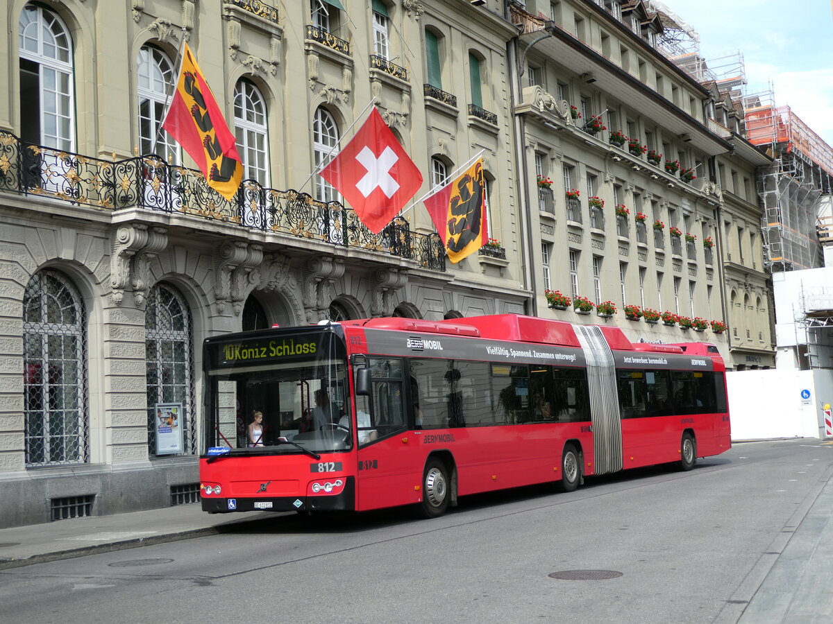 (238'530) - Bernmobil, Bern - Nr. 812/BE 612'812 - Volvo am 28. Juli 2022 in Bern, Bundesplatz