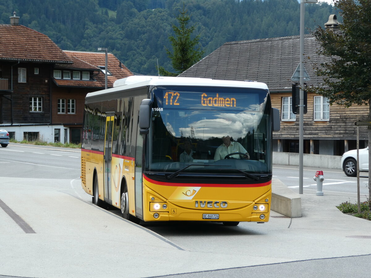 (238'790) - Flck, Brienz - Nr. 26/BE 868'726 - Iveco am 1. August 2022 in Innertkirchen, Grimseltor