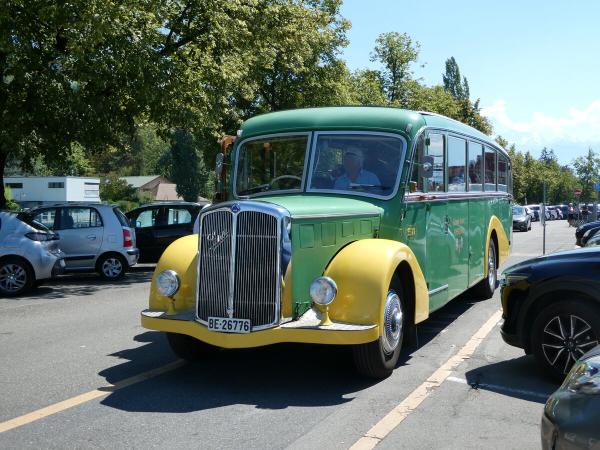 (238'978) - STI Thun - Nr. 15/BE 26'776 - Saurer/Gangloff (ex AvH Heimenschwand Nr. 5) am 9. August 2022 in Thun, CarTerminal