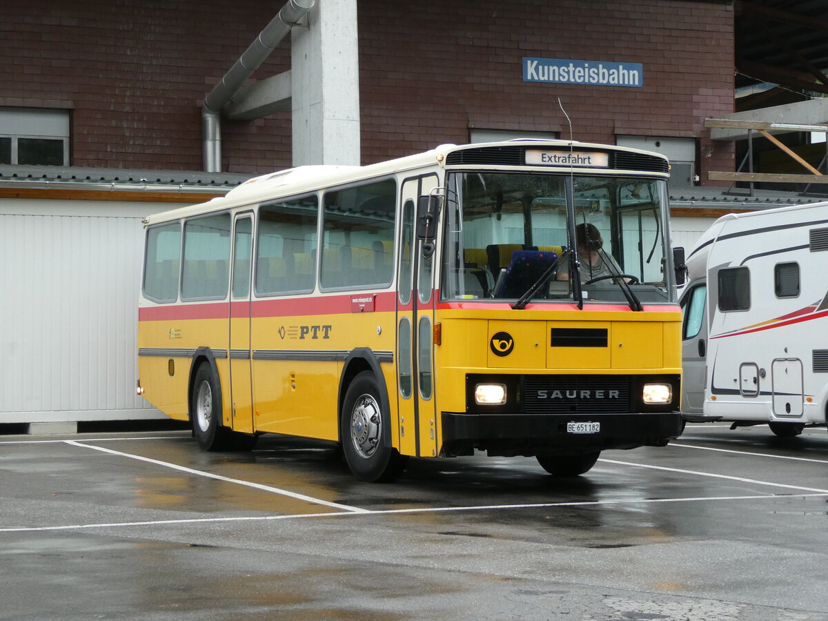 (239'104) - Bernair, Mnsingen - BE 651'182 - Saurer, Tscher (ex Schebath, Lauerz; ex Albin, Fllanden; ex Heim, Flums) am 18. August 2022 in Thun, Grabengut