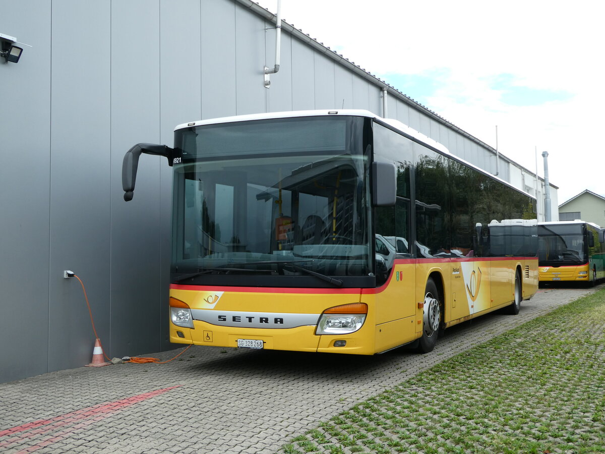 (239'274) - PostAuto Ostschweiz - SG 328'268 - Setra am 20. August 2022 in Uznach, Garage