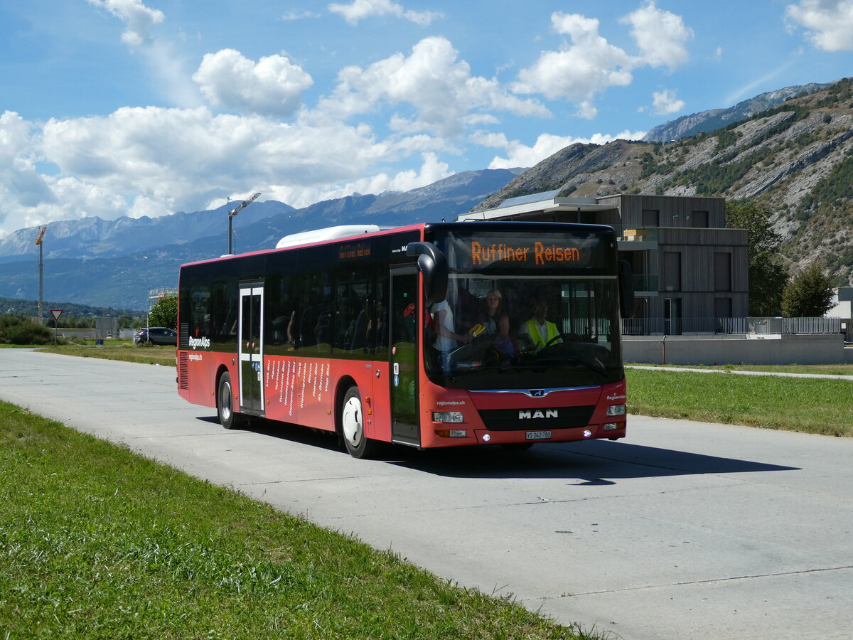 (239'415) - Ruffiner, Turtmann - VS 242'780 - MAN am 21. August 2022 in Turtmann, Flugplatz