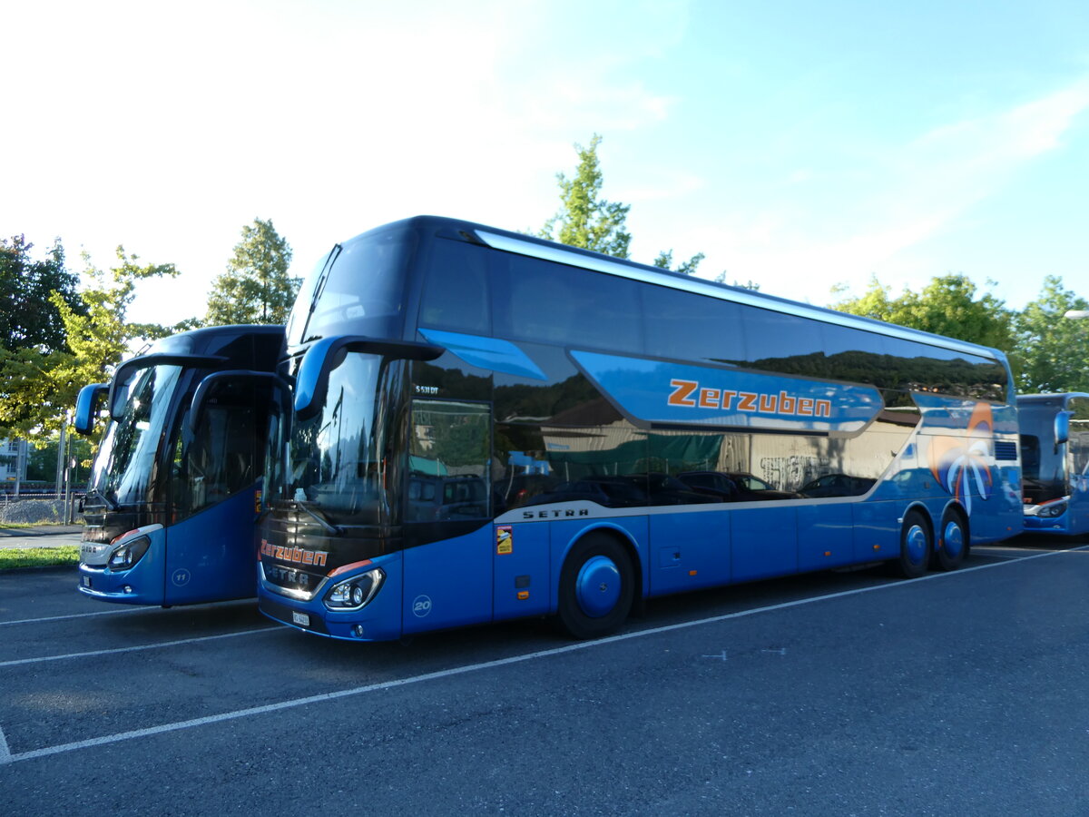 (239'441) - Zerzuben, Visp-Eyholz - Nr. 20/VS 64'233 - Setra am 23. August 2022 in Thun, Seestrasse