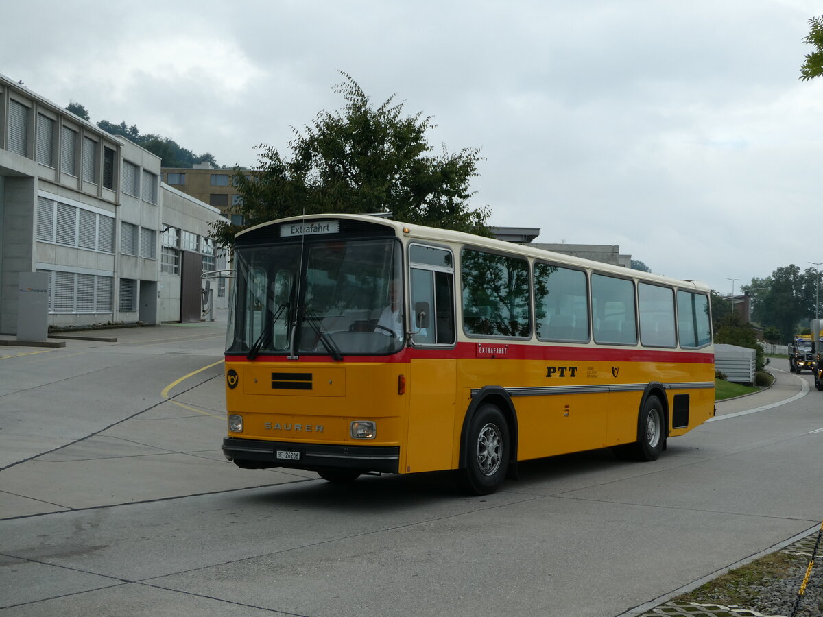 (239'517) - Schmid, Thrishaus - BE 26'206 - Saurer/Tscher (ex P 24'244) am 27. August 2022 in Oberkirch, CAMPUS Sursee