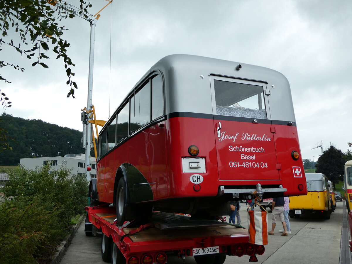 (239'565) - Stterlin, Schnenbuch - Saurer/Gangloff (ex Geiger, Adelboden Nr. 11; ex P 23'100; ex P 2153) am 27. August 2022 in Oberkirch, CAMPUS Sursee