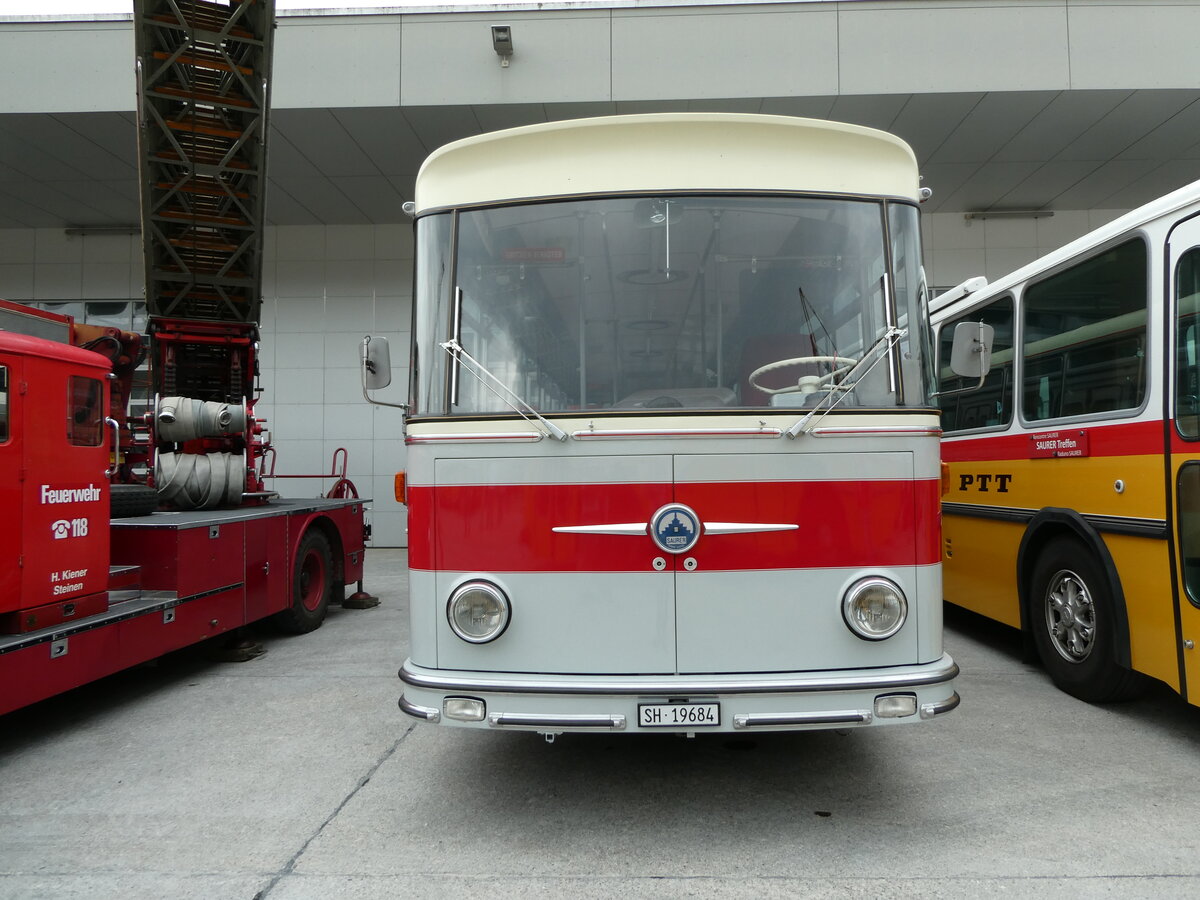 (239'634) - Borer, Neuhausen - Nr. 7/SH 19'684 - Saurer/Tscher (ex Heiniger, Btzberg; ex ASS Schleitheim Nr. 22; ex ASS Schleitheim Nr. 7) am 27. August 2022 in Oberkirch, CAMPUS Sursee