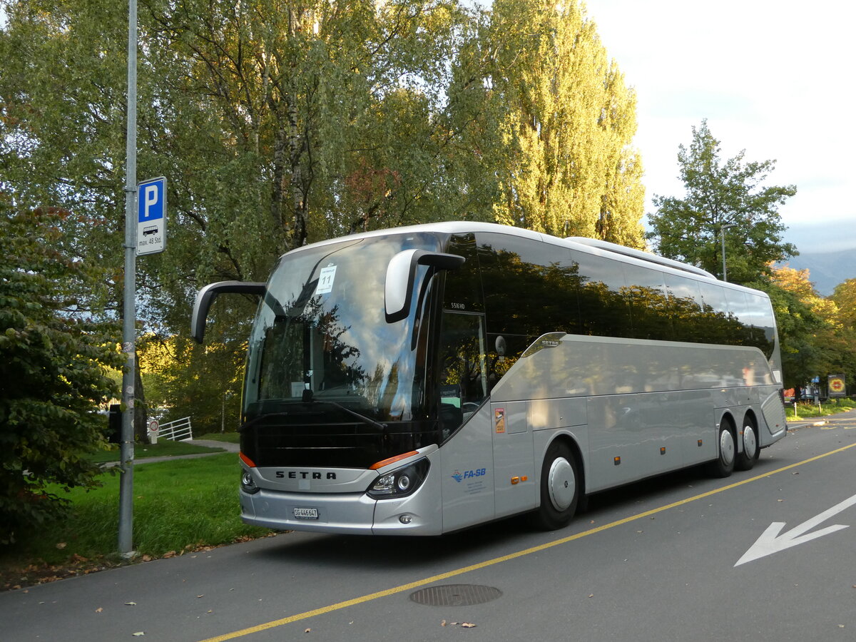 (240'147) - FA-SB, St. Gallen - SG 446'647 - Setra am 20. September 2022 in Thun, Lachen