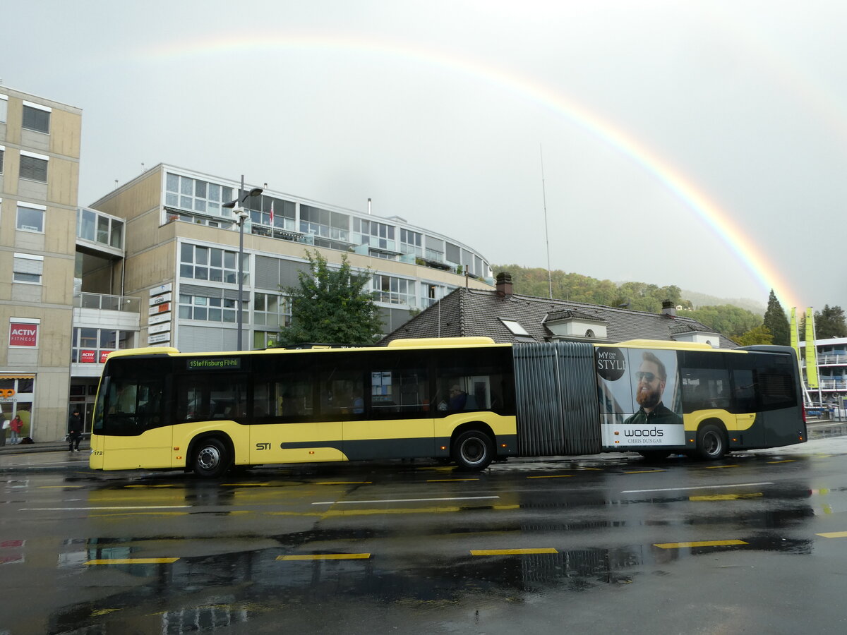 (240'220) - STI Thun - Nr. 172/BE 752'172 - Mercedes am 24. September 2022 beim Bahnhof Thun