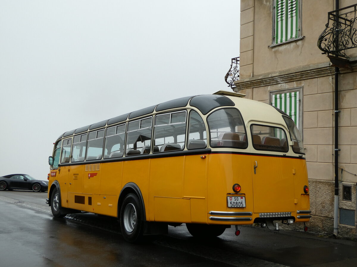 (240'306) - Gerber, Matzendorf - SO 50'805 - FBW/R&J (ex Kontiki, Wettingen; ex P 24'001; ex P 21'501) am 25. September 2022 in Furkapass, Hotel Furkablick