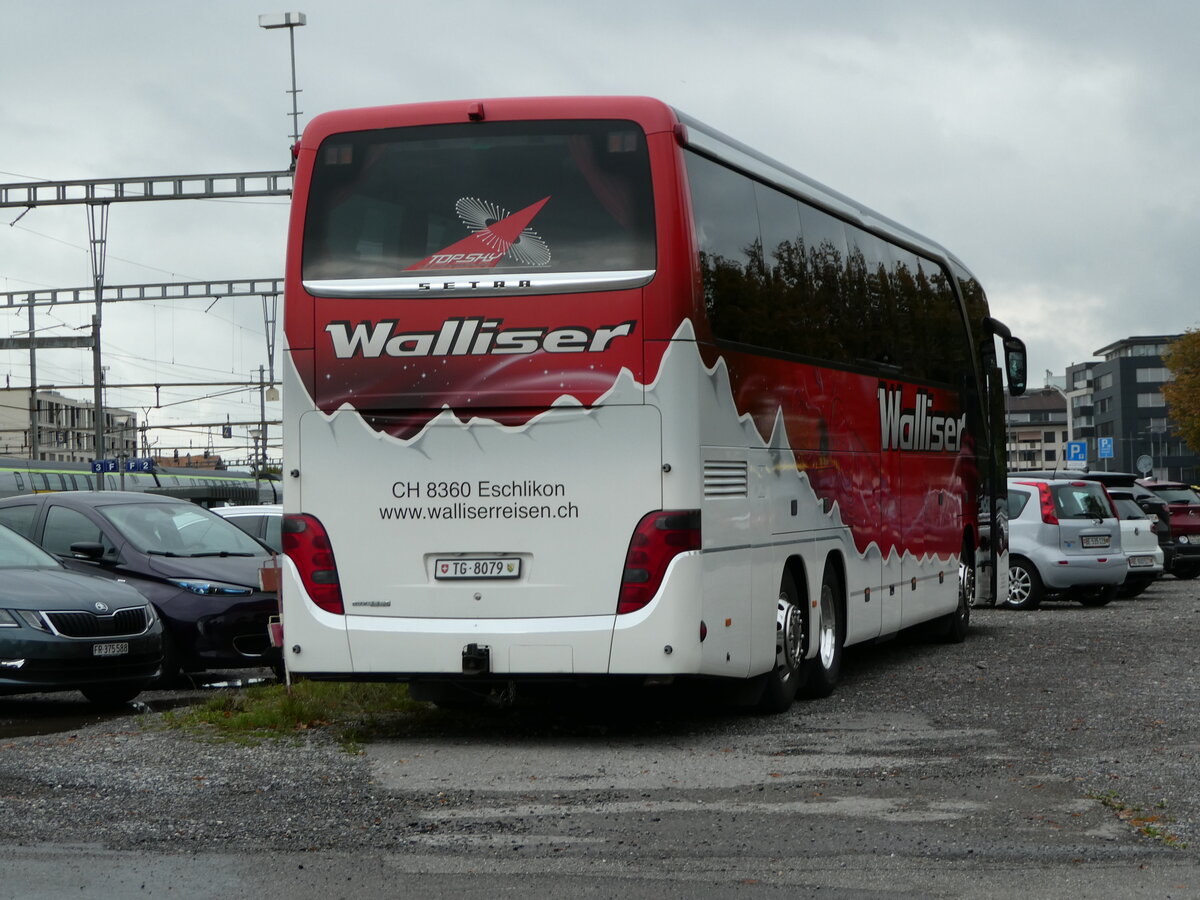 (240'356) - Walliser, Eschlikon - Nr. 14/TG 8079 - Setra am 30. September 2022 in Thun, Rosenau