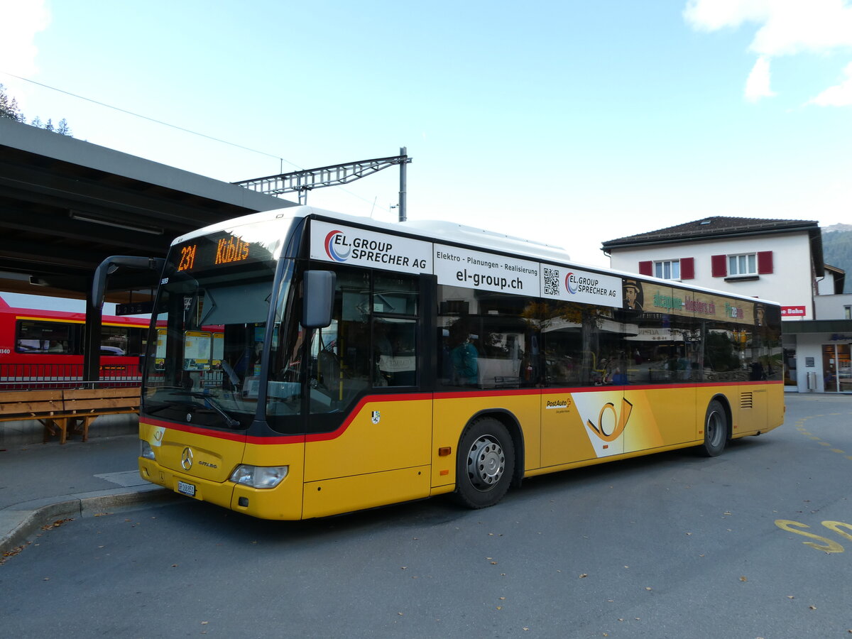 (241'144) - PostAuto Graubnden - GR 168'851 - Mercedes am 12. Oktober 2022 beim Bahnhof Klosters