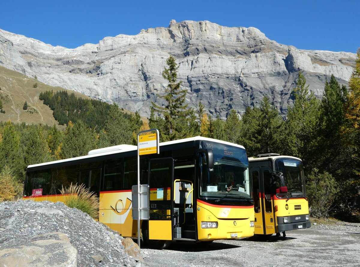 (241'437) - Evquoz, Erde - VS 22'870 - Irisbus am 16. Oktober 2022 in Derborence (Teilaufnahme)