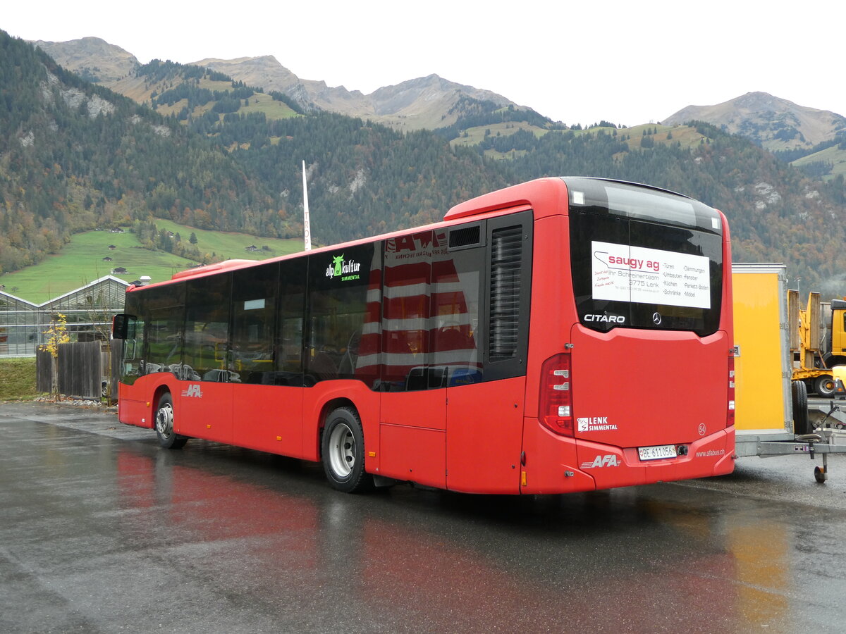 (241'653) - AFA Adelboden - Nr. 54/BE 611'056 - Mercedes am 21. Oktober 2022 in Frutigen, Garage