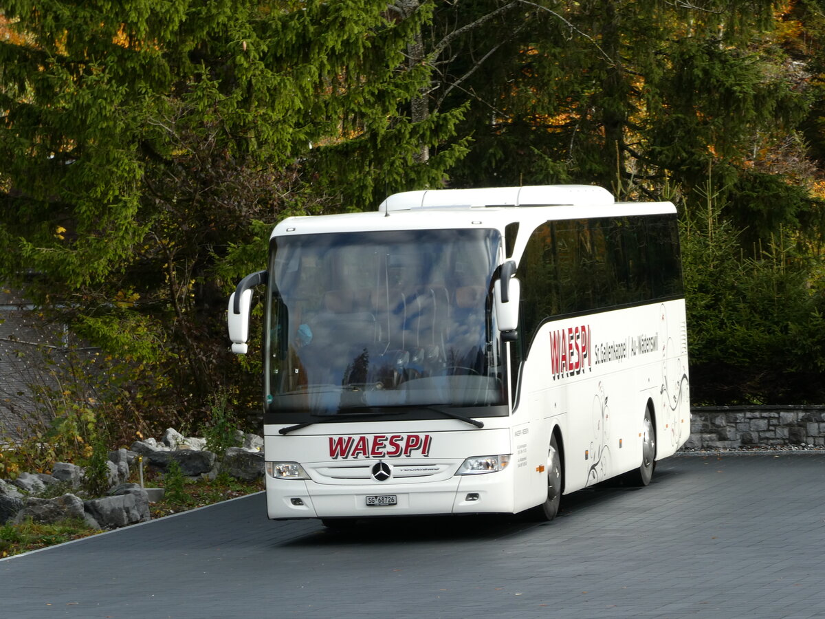 (241'705) - Waespi, St. Gallenkappel - SG 68'726 - Mercedes auf dem Brnigpass, Restaurant Waldegg