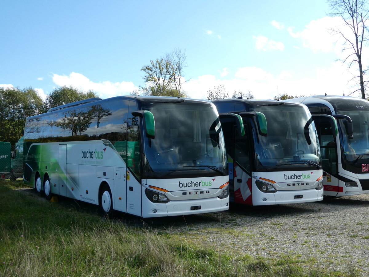 (241'779) - Bucher, Luzern - Nr. 23 - Setra am 22. Oktober 2022 in Ruswil, Garage ARAG