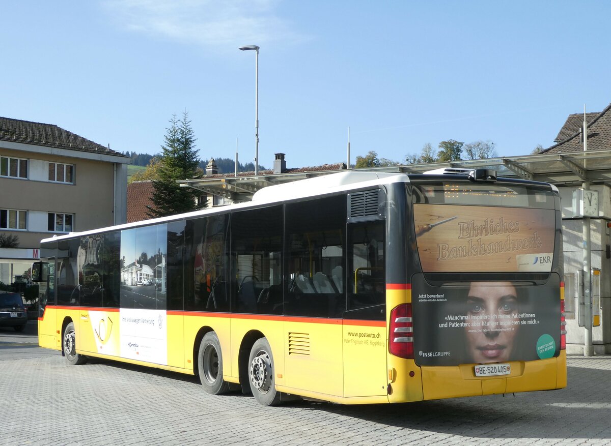 (241'896) - Engeloch, Riggisberg - Nr. 12/BE 520'405 - Mercedes (ex PostAuto Bern) am 28. Oktober 2022 in Riggisberg, Post