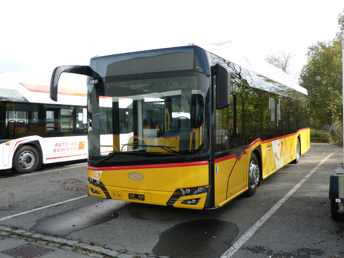 (242'226) - SB Trans, Sursee - PID 11'835 - Solaris am 6. November 2022 in Ruswil, Garage ARAG