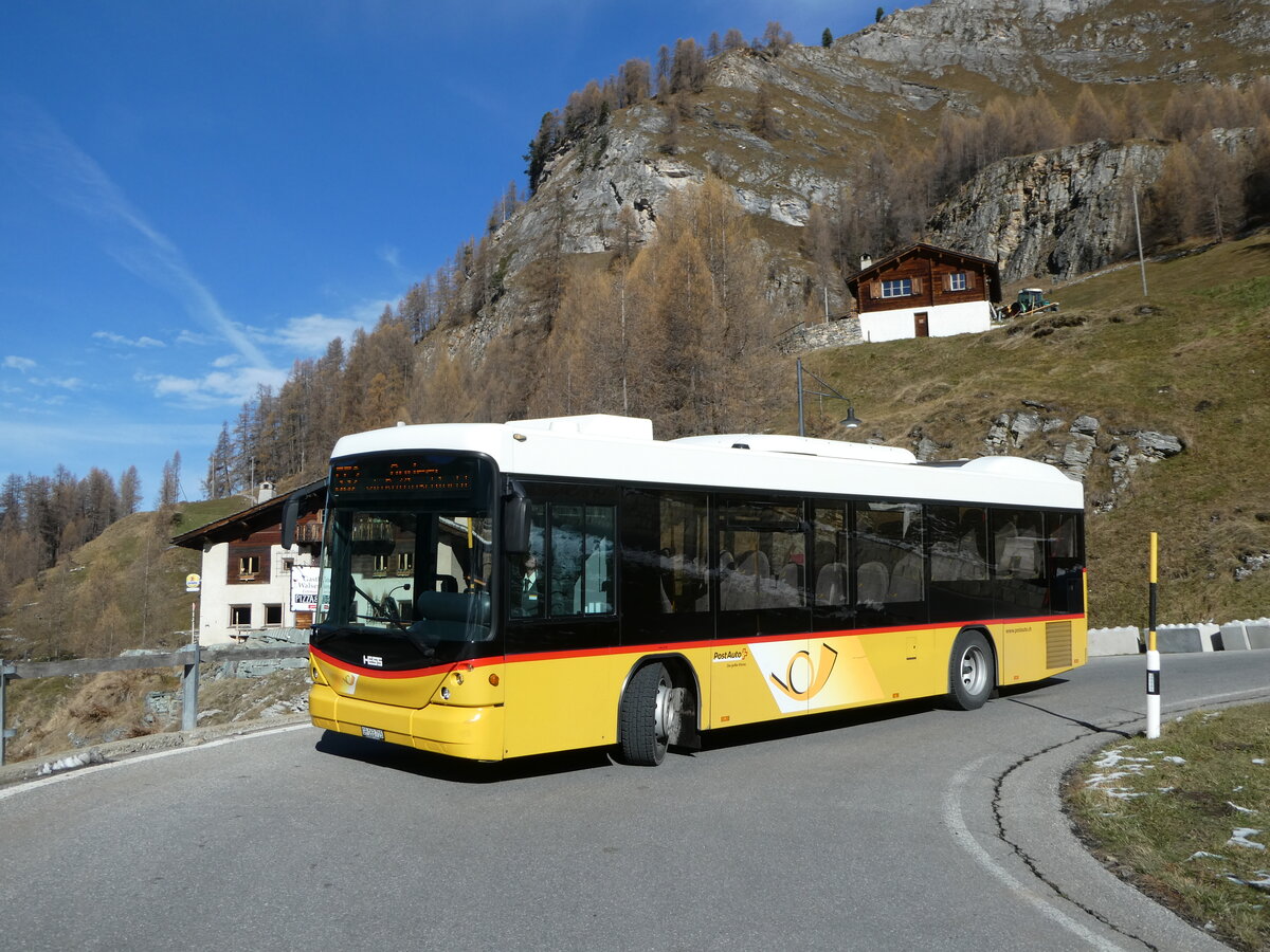 (242'275) - Gaudenz, Andeer - GR 163'715 - Scania/Hess (ex Stutz, Jonen; ex PostAuto Bern; ex AVG Meiringen Nr. 67; ex AVG Meiringen Nr. 76; ex Steiner, Messen) am 8. November 2022 in Crt