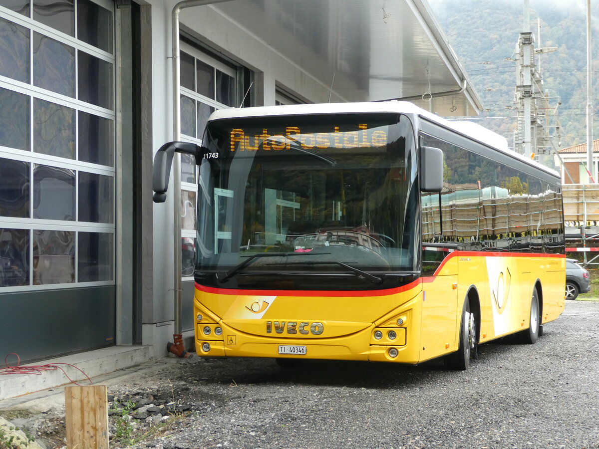 (242'781) - Merzaghi, Maroggia - TI 40'346 - Iveco am 16. November 2022 in Maroggia, Neue Garage