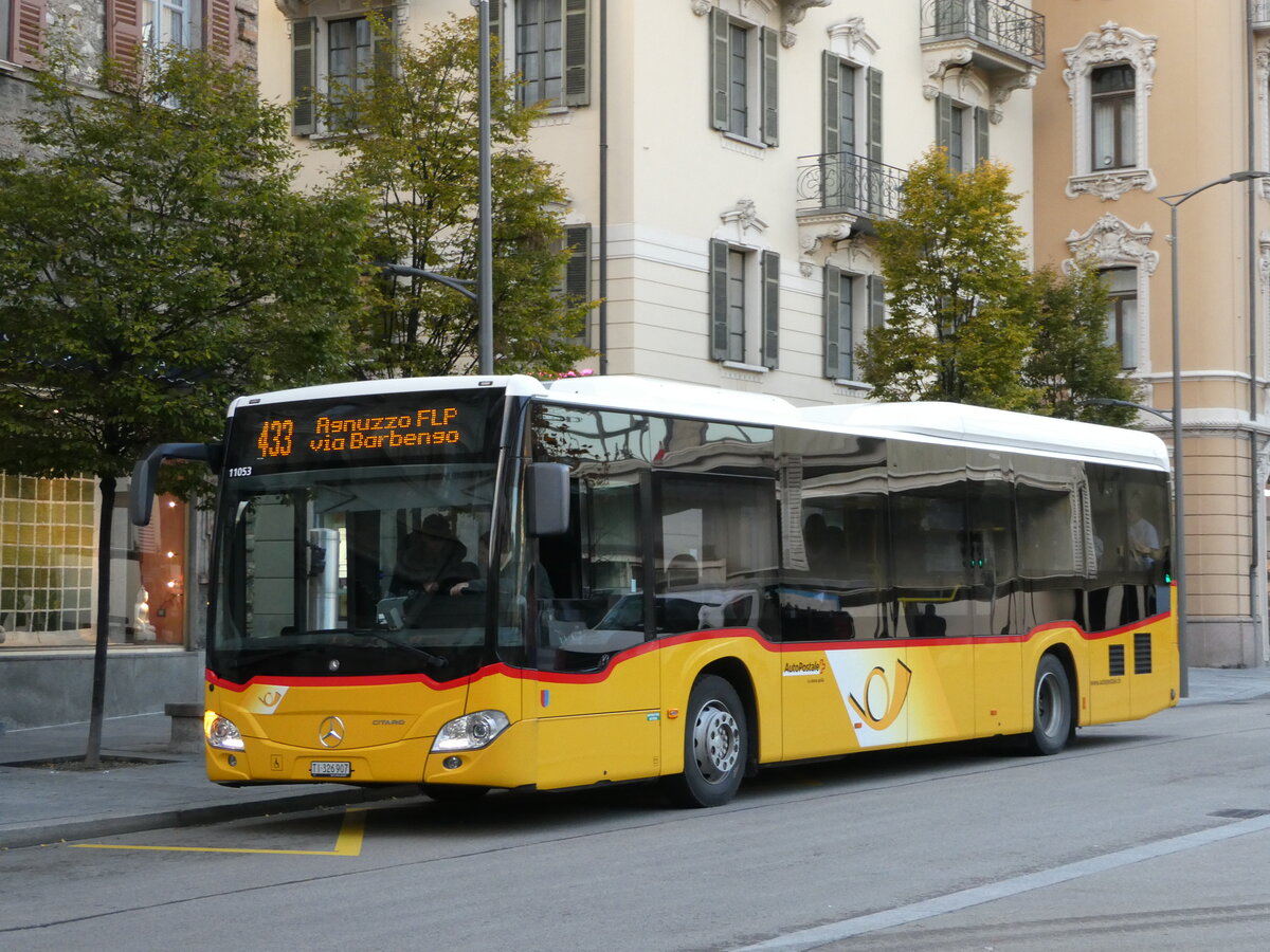 (242'836) - AutoPostale Ticino - Nr. 557/TI 326'907 - Mercedes am 16. November 2022 in Lugano, Centro