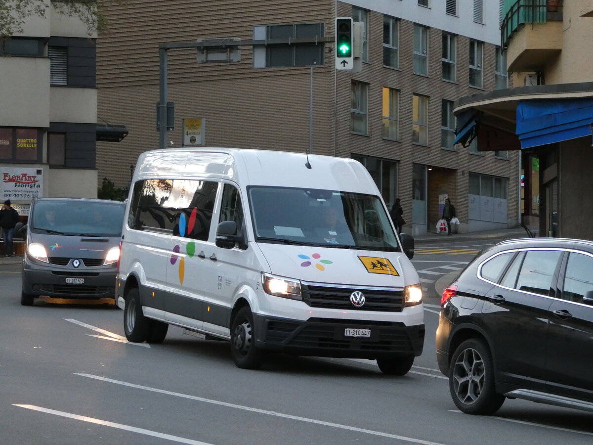 (242'960) - Citt di Lugano, Lugano - Nr. 2/TI 310'447 - VW am 17. November 2022 beim Bahnhof Lugano