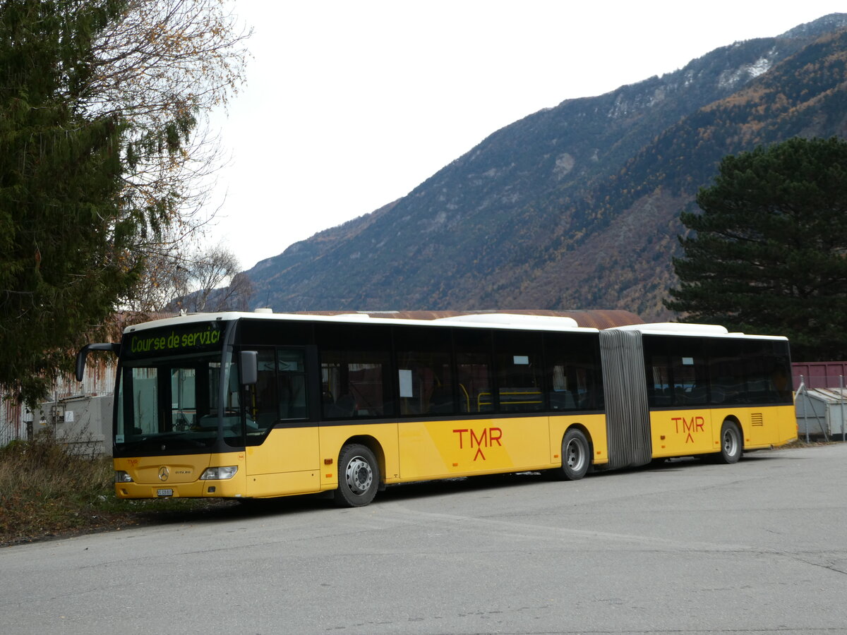 (243'380) - TMR Martigny - Nr. 144/VS 328'801 - Mercedes am 3. Dezember 2022 in Martigny, Garage