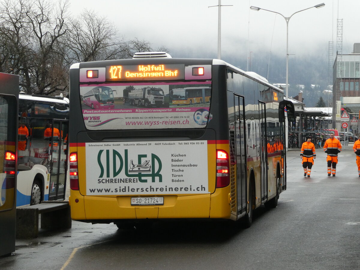 (243'895) - Wyss, Boningen - Nr. 60/SO 21'724 - Mercedes am 15. Dezember 2022 beim Bahnhof Olten