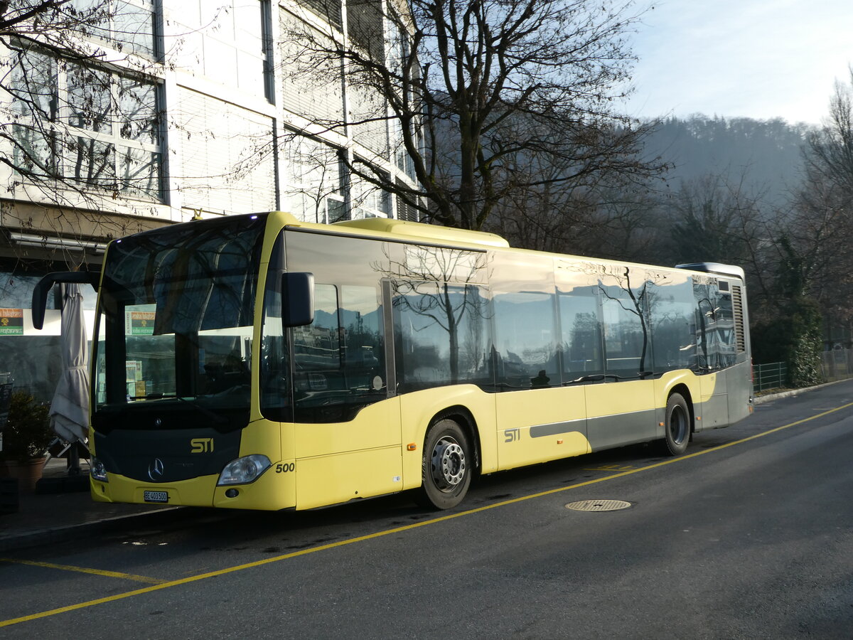 (244'322) - STI Thun - Nr. 500/BE 403'500 - Mercedes am 1. Januar 2023 bei der Schifflndte Thun