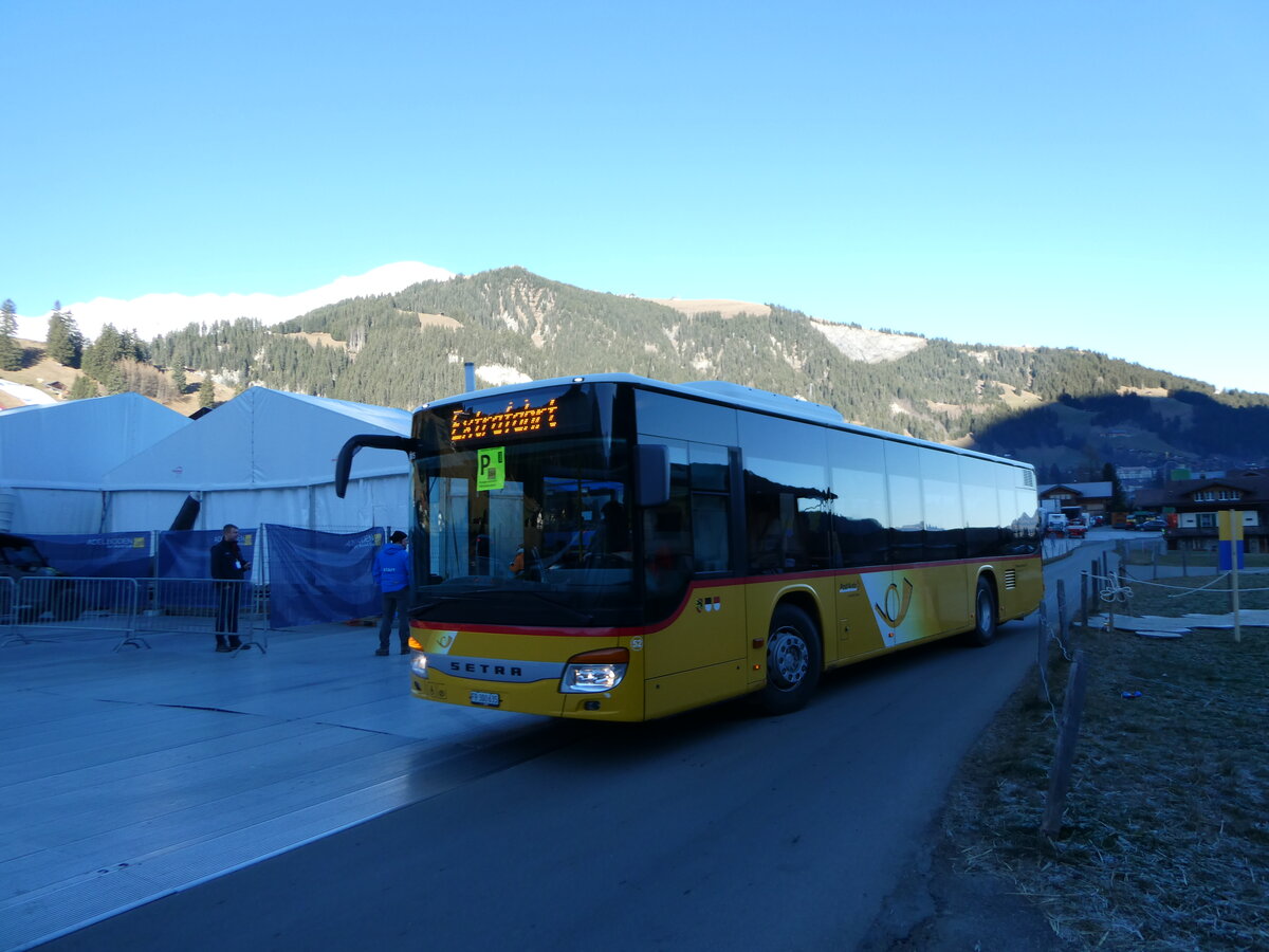 (244'576) - Wieland, Murten - Nr. 52/FR 300'635/PID 5205 - Setra am 7. Januar 2023 in Adelboden, Weltcup