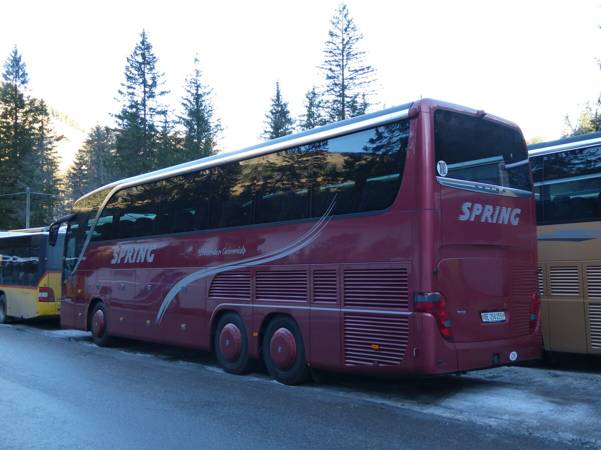 (244'670) - Spring, Schwenden - BE 250'255 - Setra am 7. Januar 2023 in Adelboden, Unter dem Birg