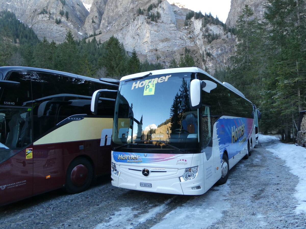 (244'697) - Horner, Tafers - Nr. 7/FR 300'507 - Mercedes am 7. Januar 2023 in Adelboden, Unter dem Birg