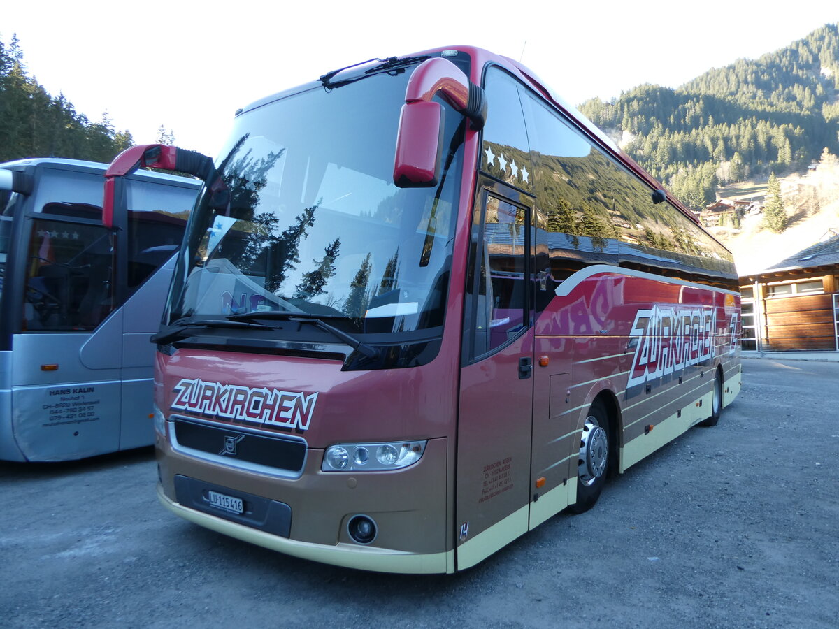 (244'777) - Zurkirchen, Malters - Nr. 14/LU 115'416 - Volvo am 7. Januar 2023 in Adelboden, ASB