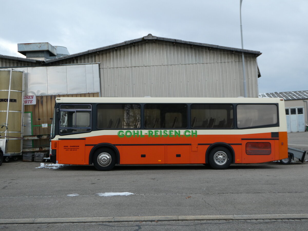 (245'219) - Gohl, Herzogenbuchsee - BE 815'877 - MAN/Lauber (ex AMSA Chiasso Nr. 19; ex Tresch, Amsteg PID 2290) am 21. Januar 2023 in Herzogenbuchsee, Garage