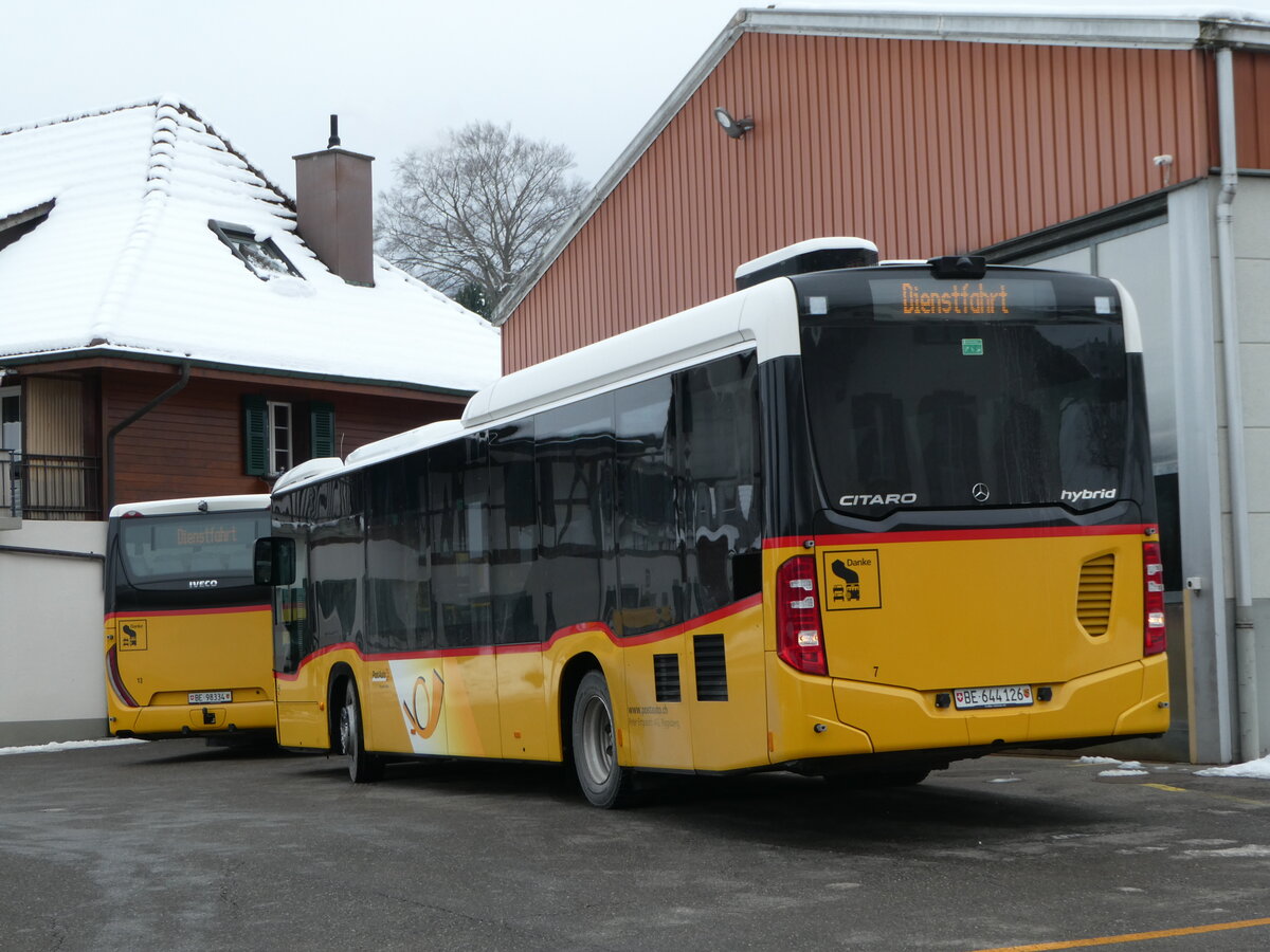 (245'286) - Engeloch, Riggisberg - Nr. 7/BE 644'126/PID 11'662 - Mercedes am 23. Januar 2023 in Riggisberg, Garage