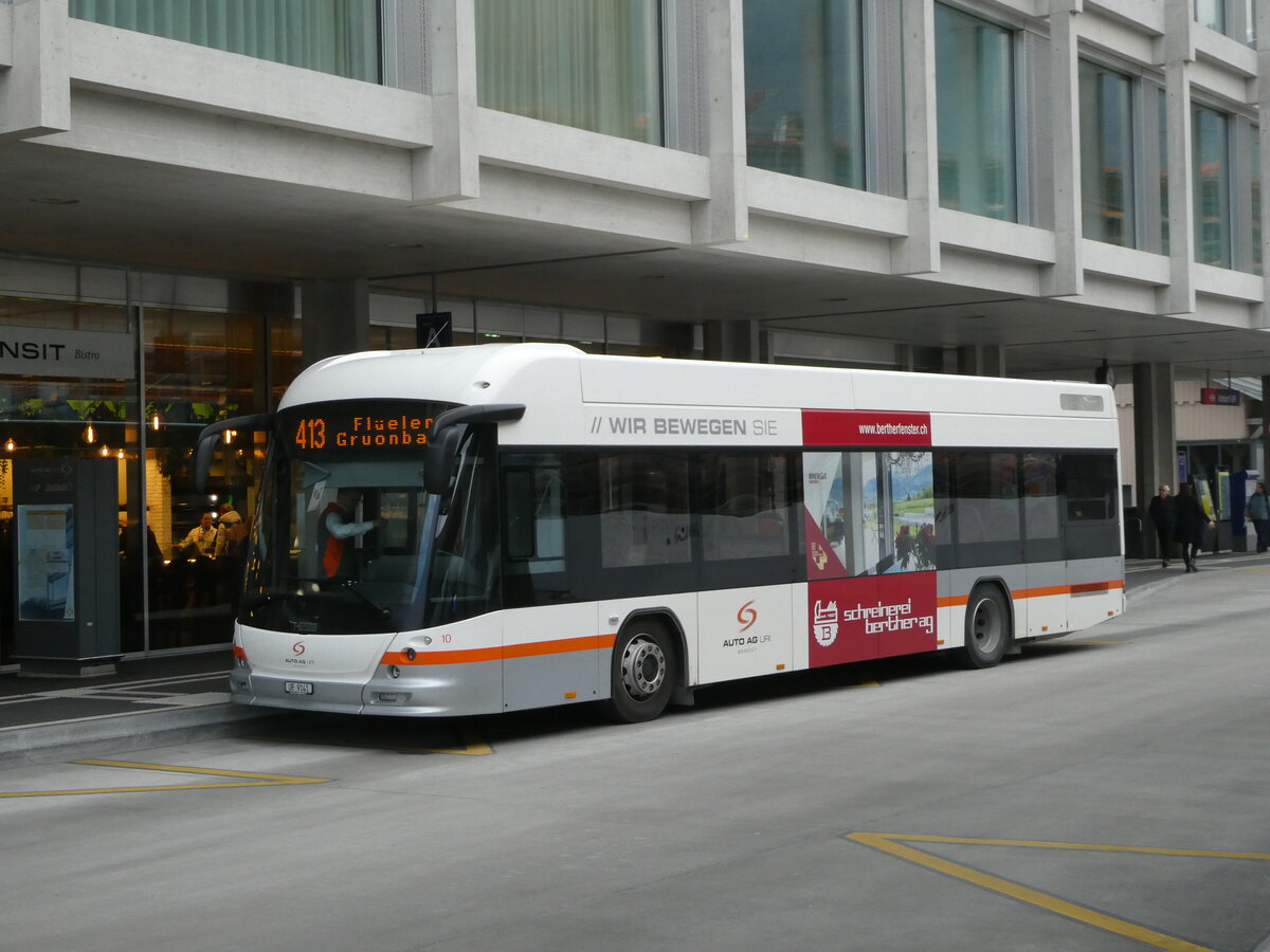 (245'426) - AAGU Altdorf - Nr. 10/UR 9141 - Hess am 25. Januar 2023 beim Bahnhof Altdorf