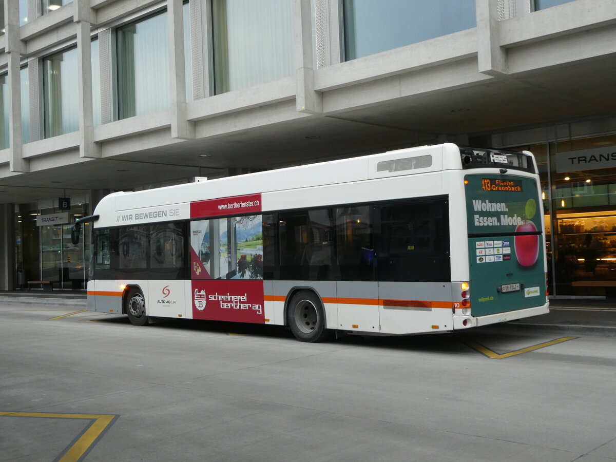 (245'427) - AAGU Altdorf - Nr. 10/UR 9141 - Hess am 25. Januar 2023 beim Bahnhof Altdorf